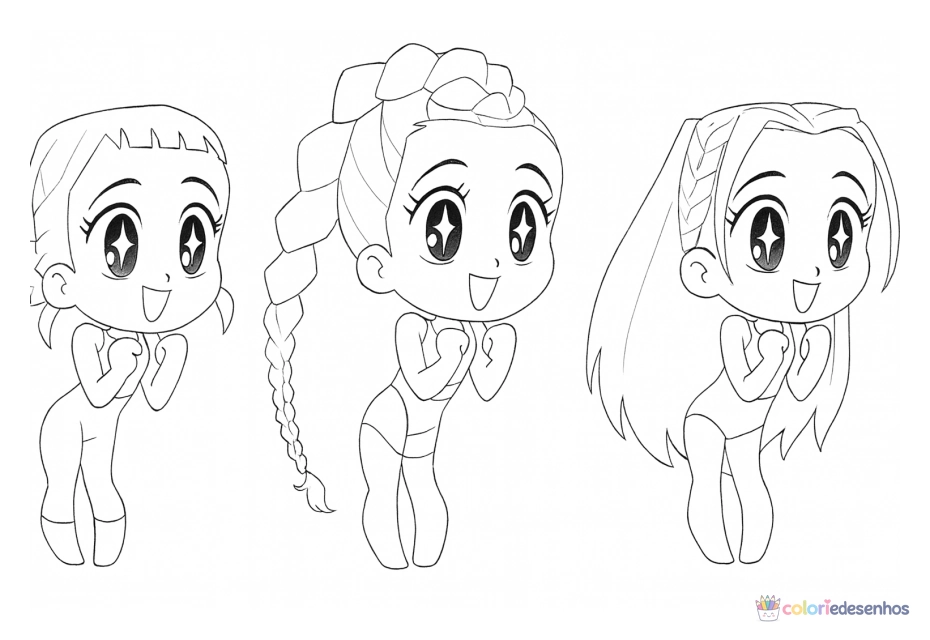 Huntrix K-Pop para colorir
