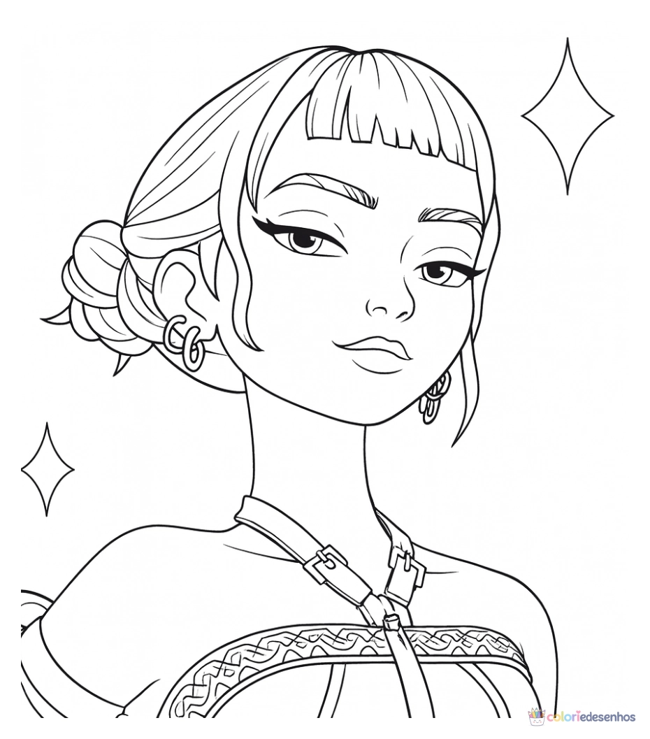 Huntrix K-Pop para colorir