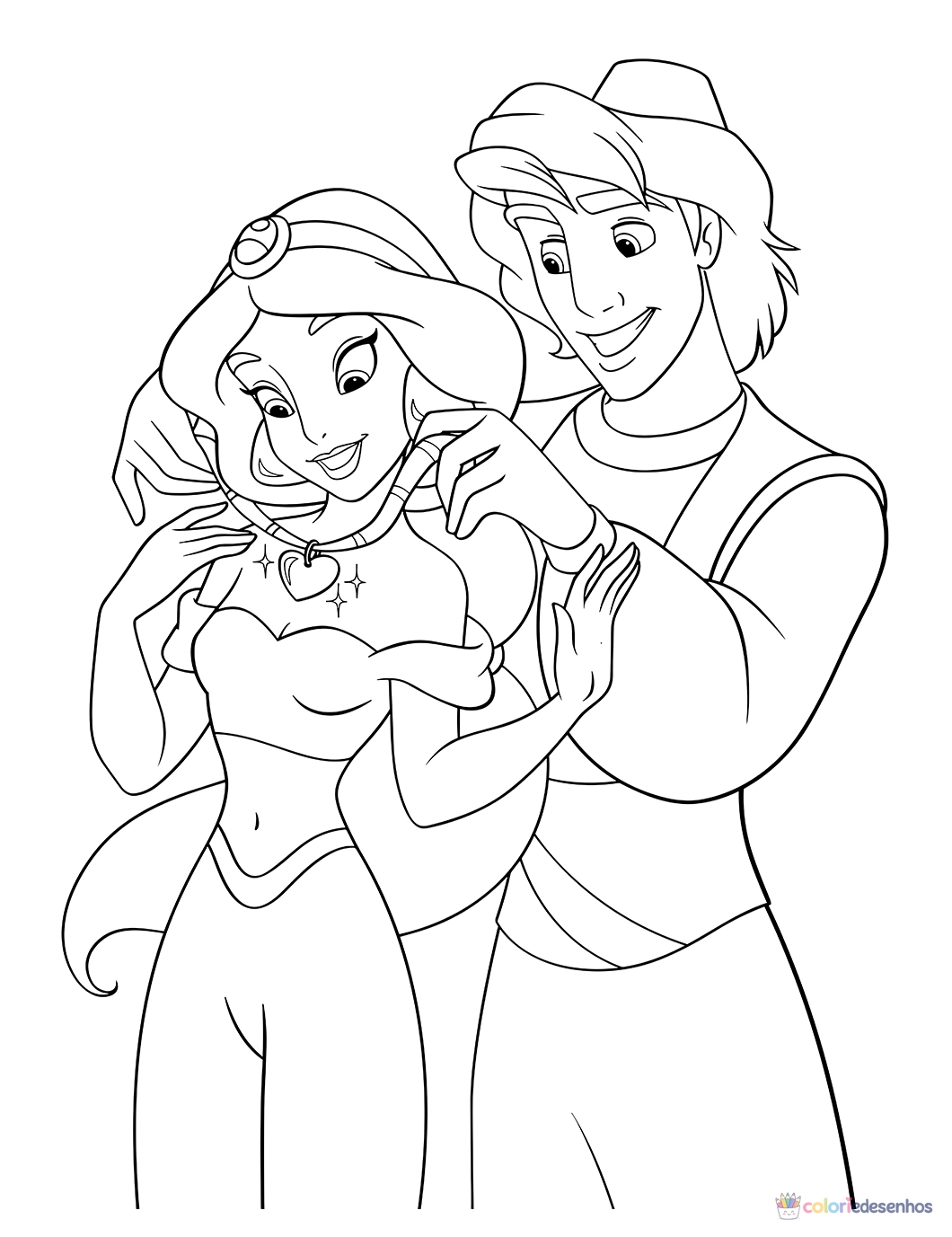 Jasmine para colorir