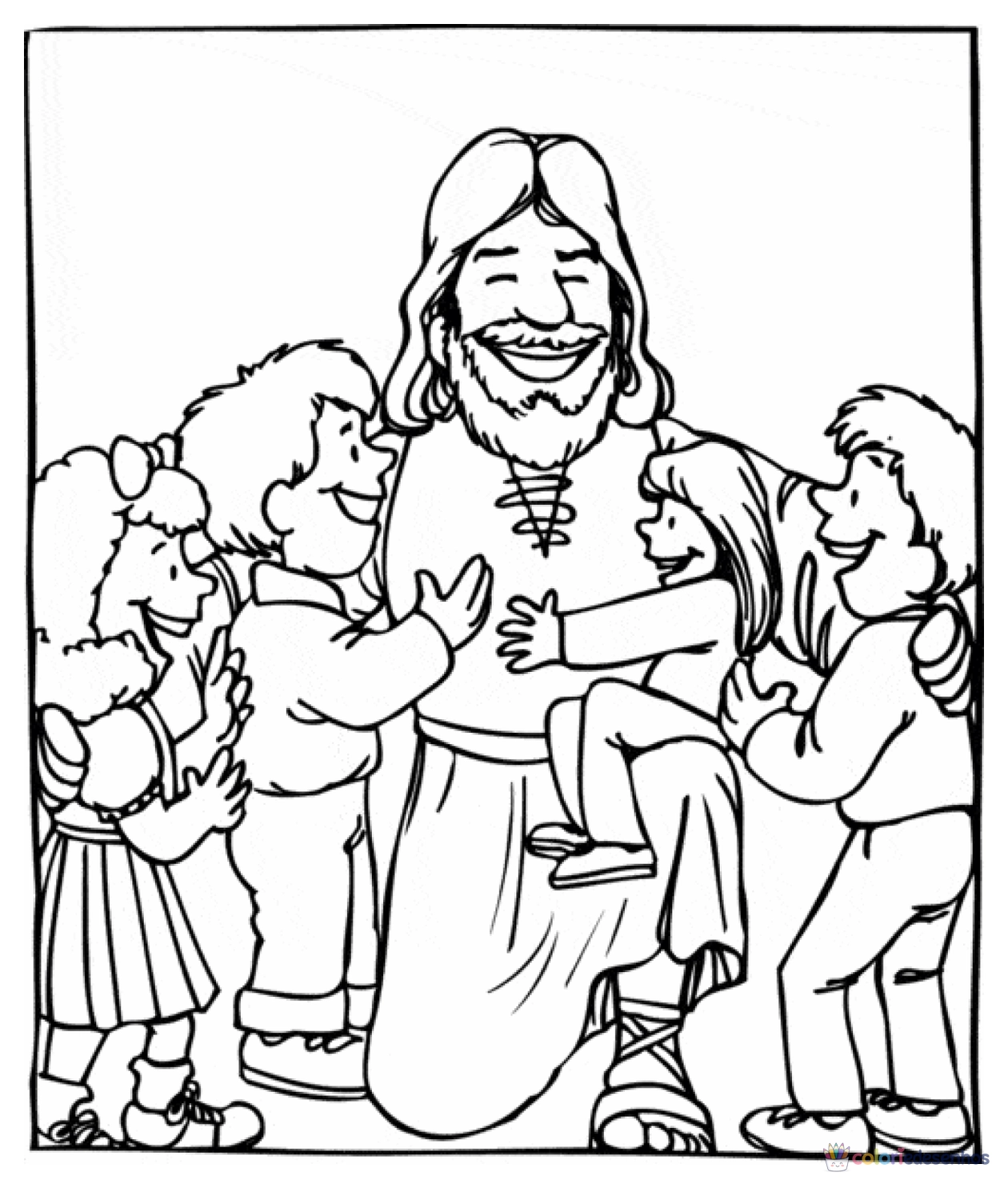 Jesus para colorir