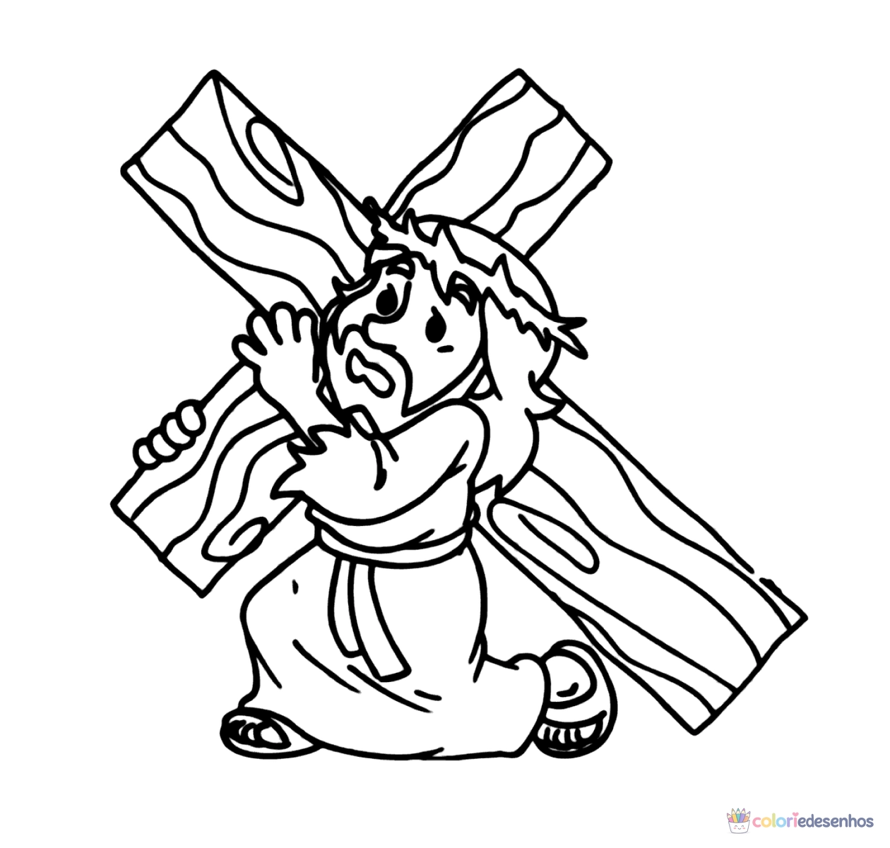 Jesus para colorir