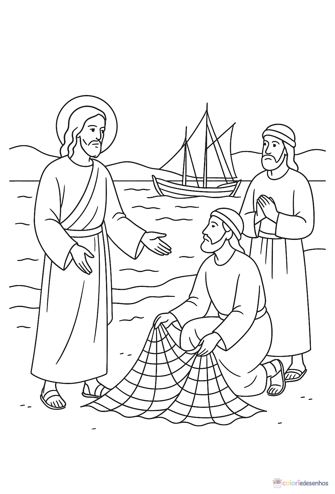 Jesus para colorir