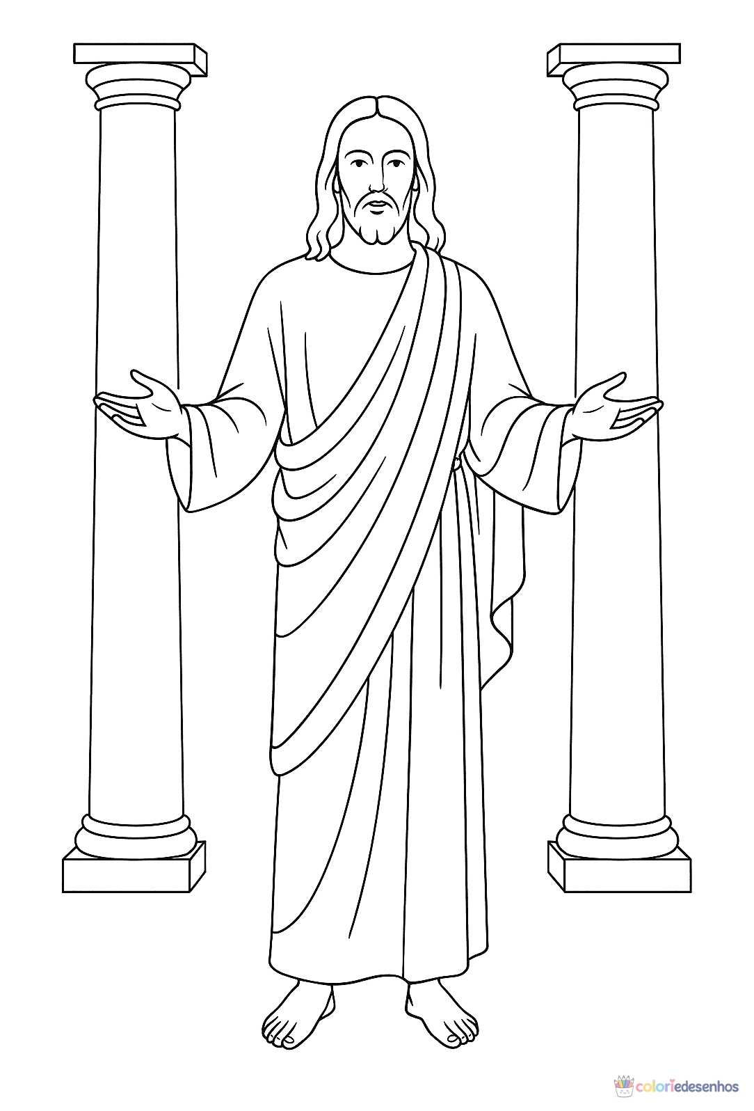 Jesus para colorir