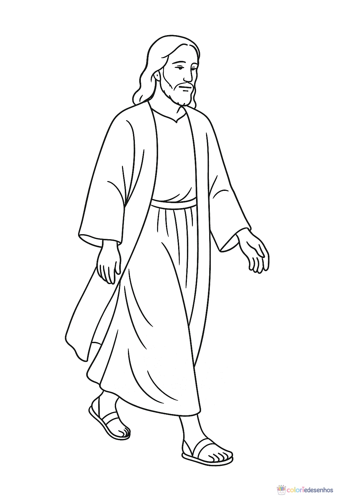 Jesus para colorir