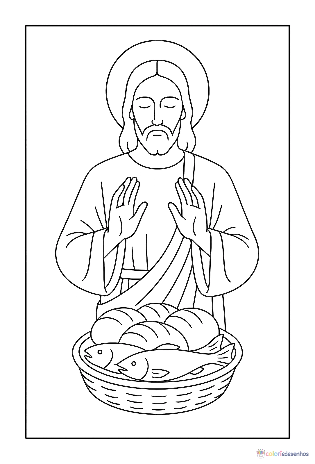 Jesus para colorir