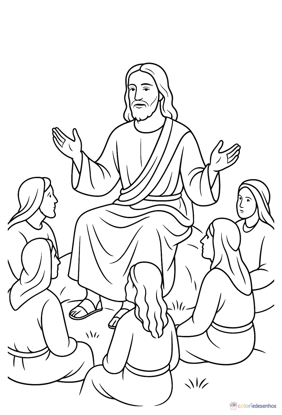 Jesus para colorir