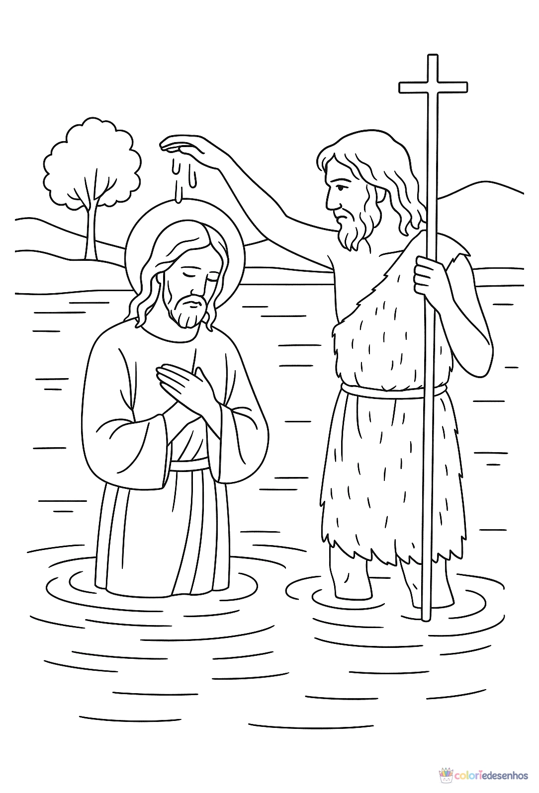 Jesus para colorir