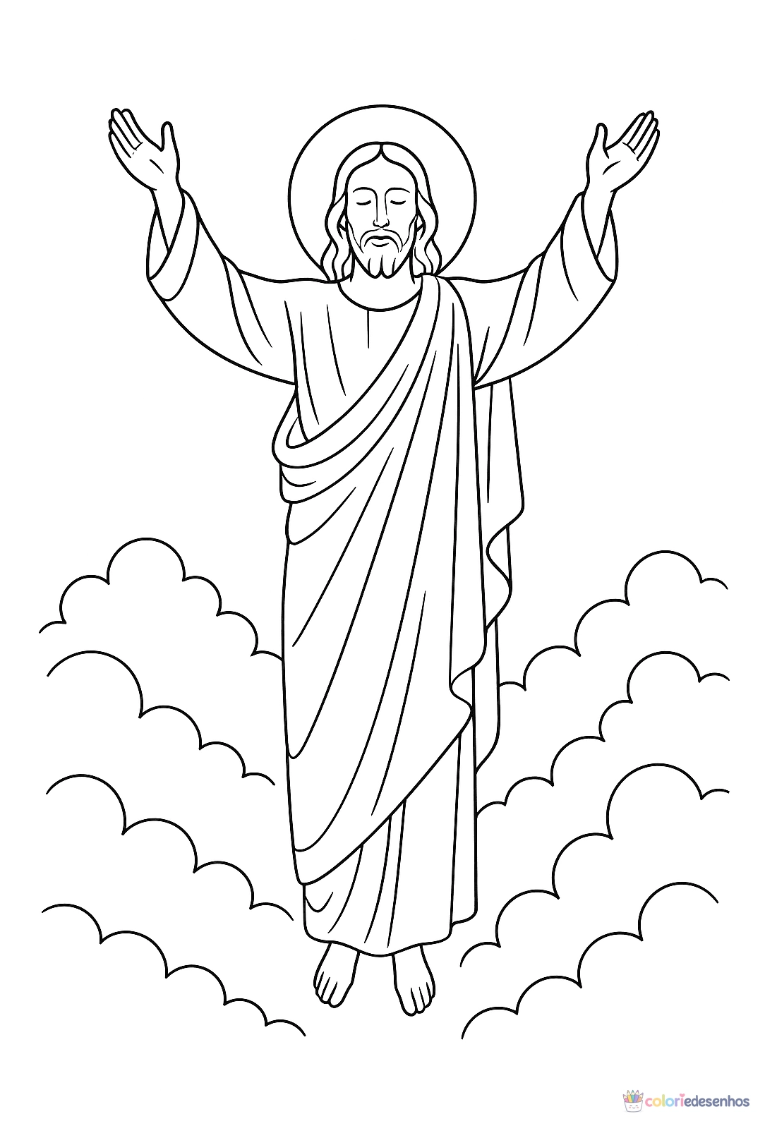 Jesus para colorir