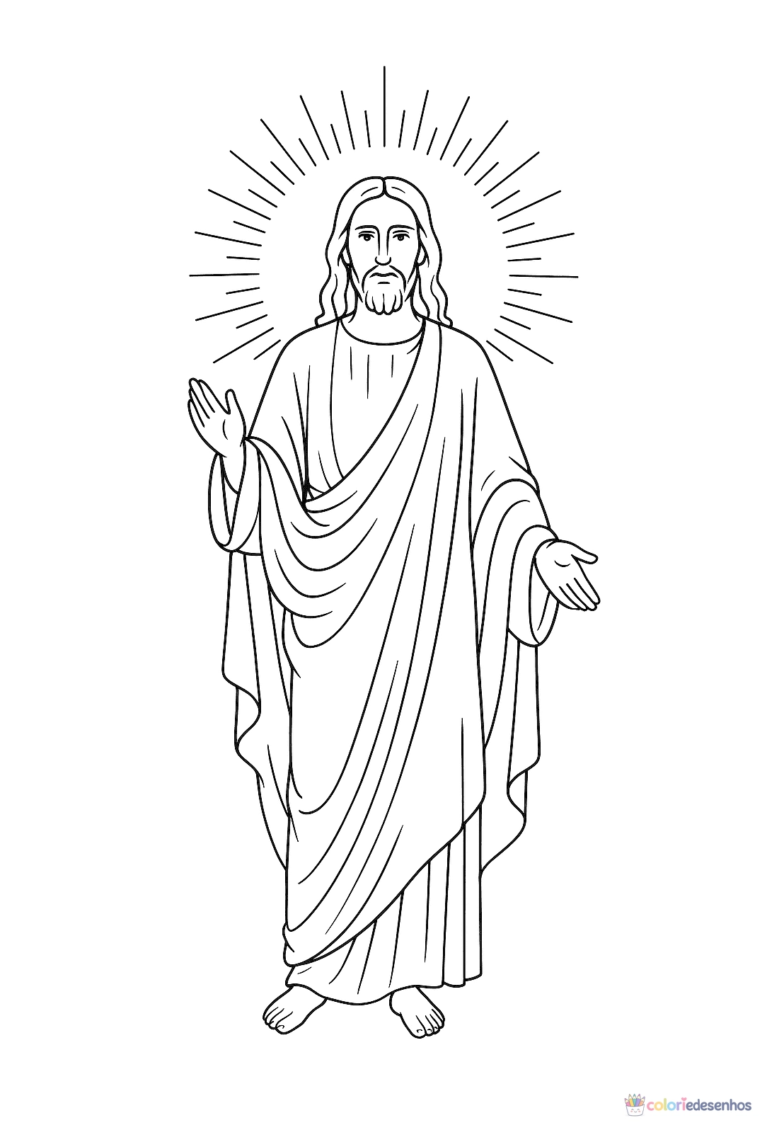 Jesus para colorir