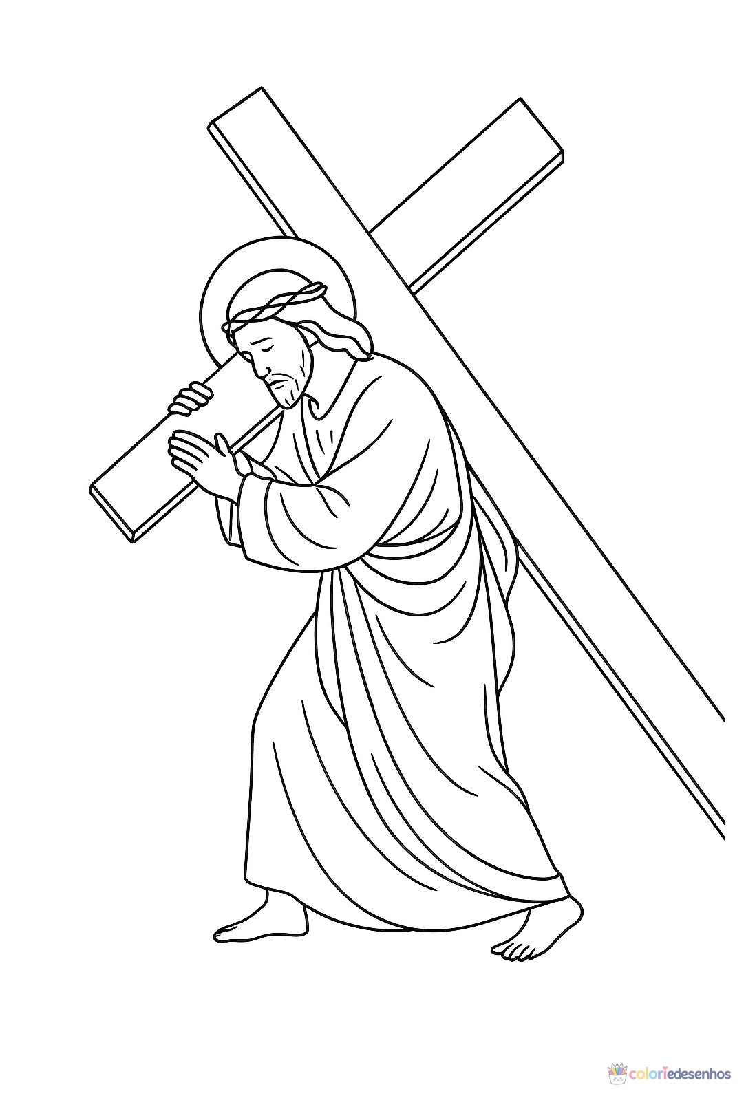 Jesus para colorir