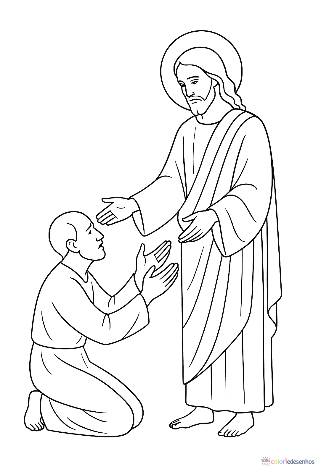 Jesus para colorir