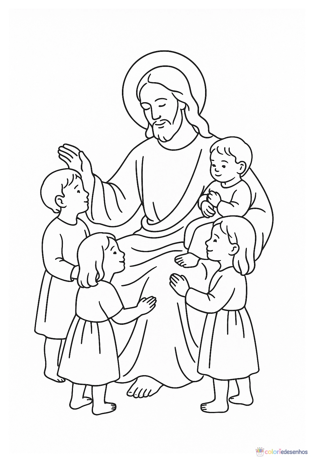 Jesus para colorir