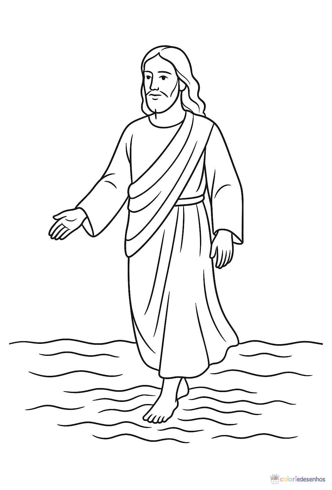 Jesus para colorir