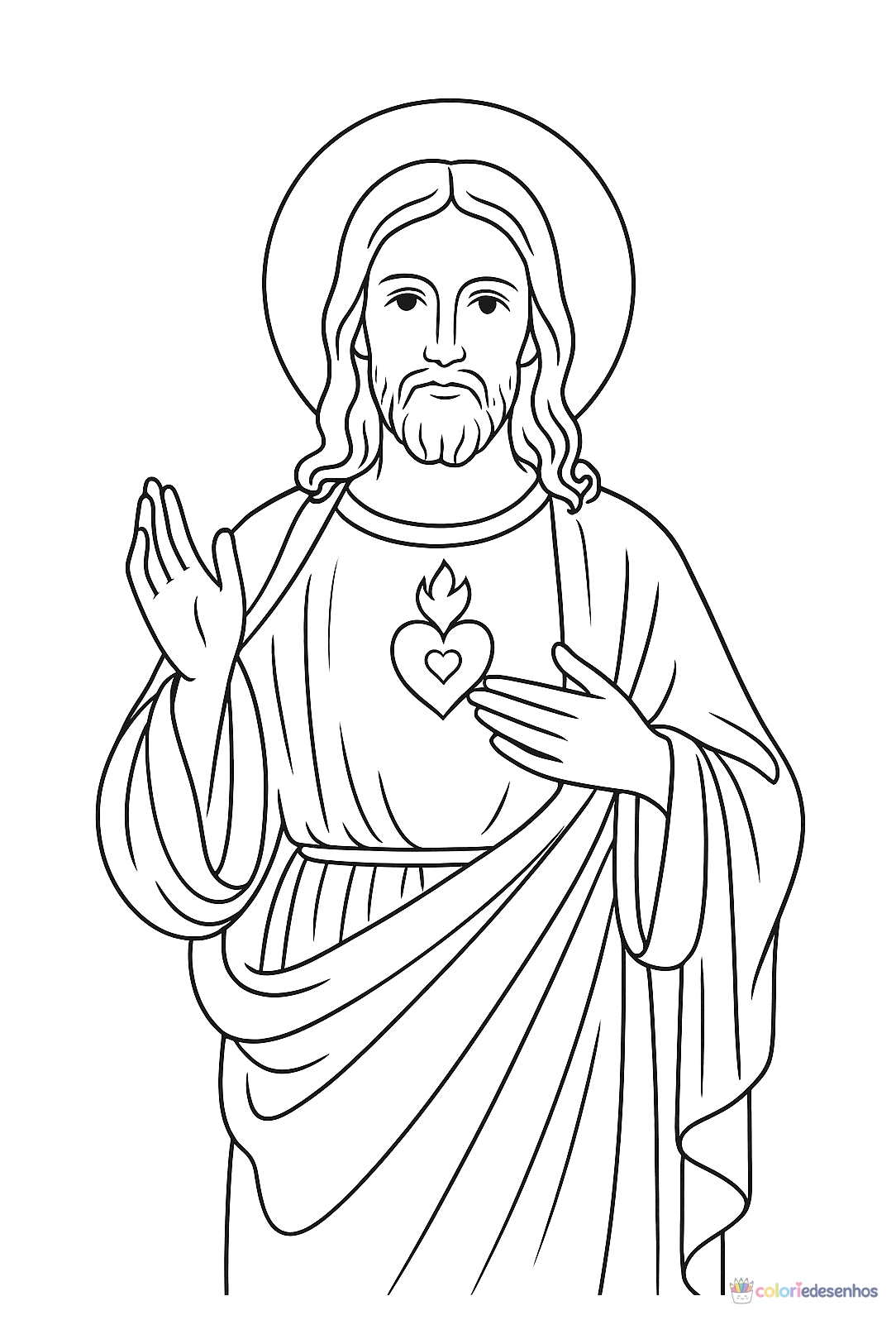 Jesus para colorir