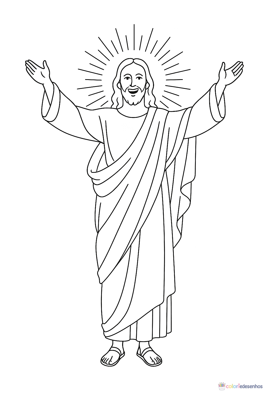 Jesus para colorir