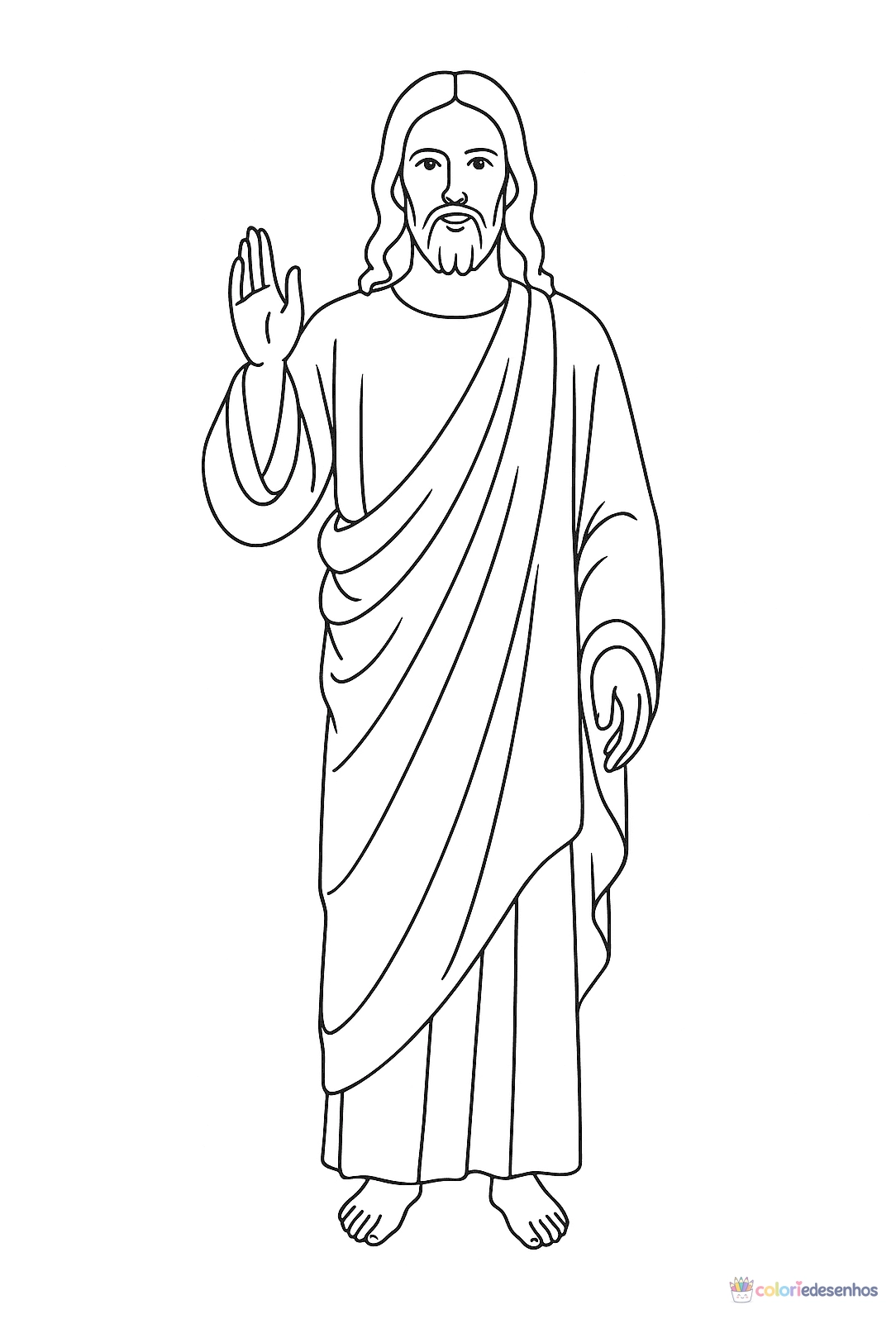 Jesus para colorir