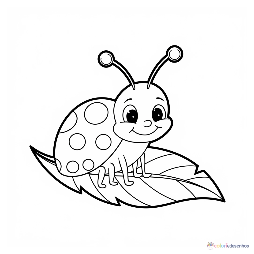 Desenhos de Joaninha para colorir
