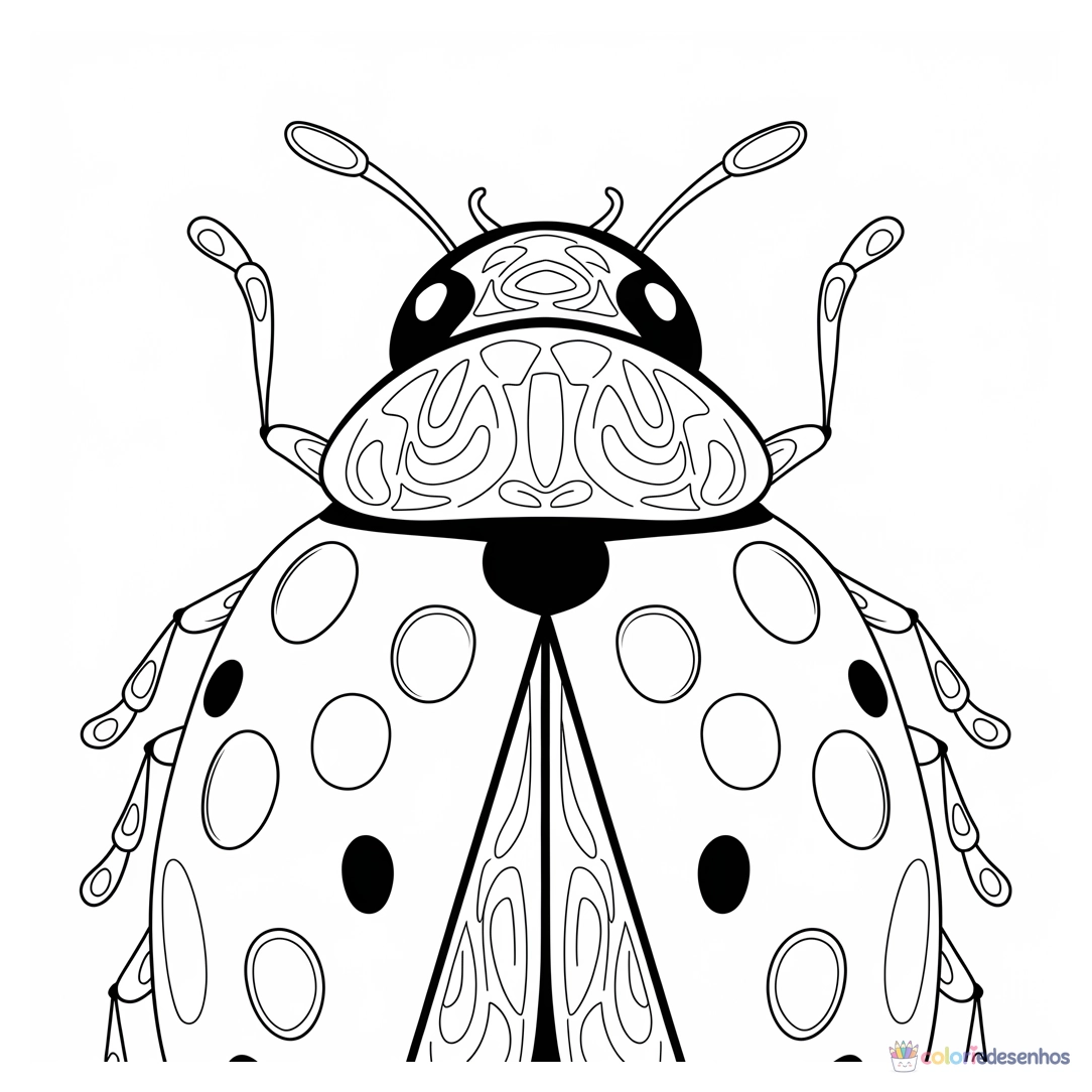 Joaninha para colorir