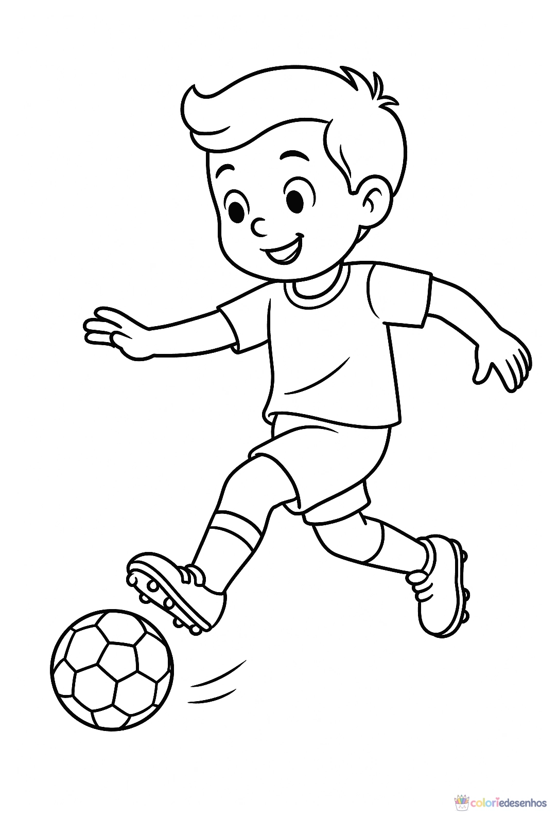 Jogador de Futebol para colorir