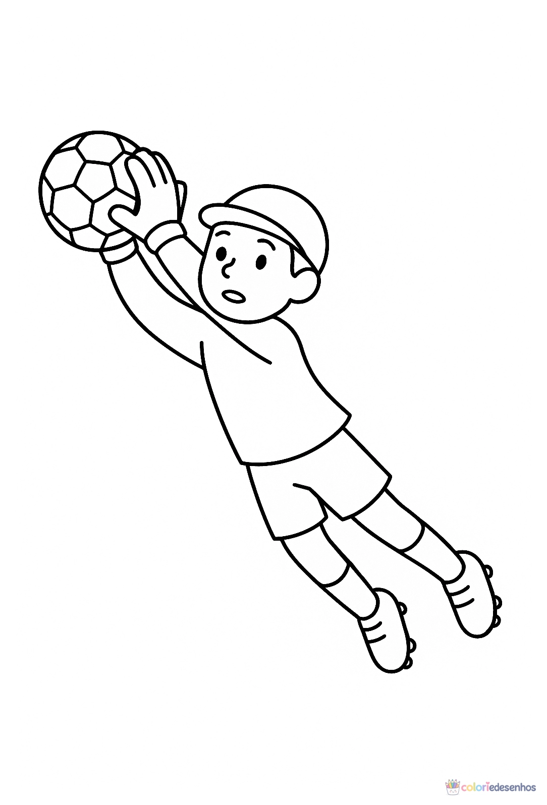 Jogador de Futebol para colorir