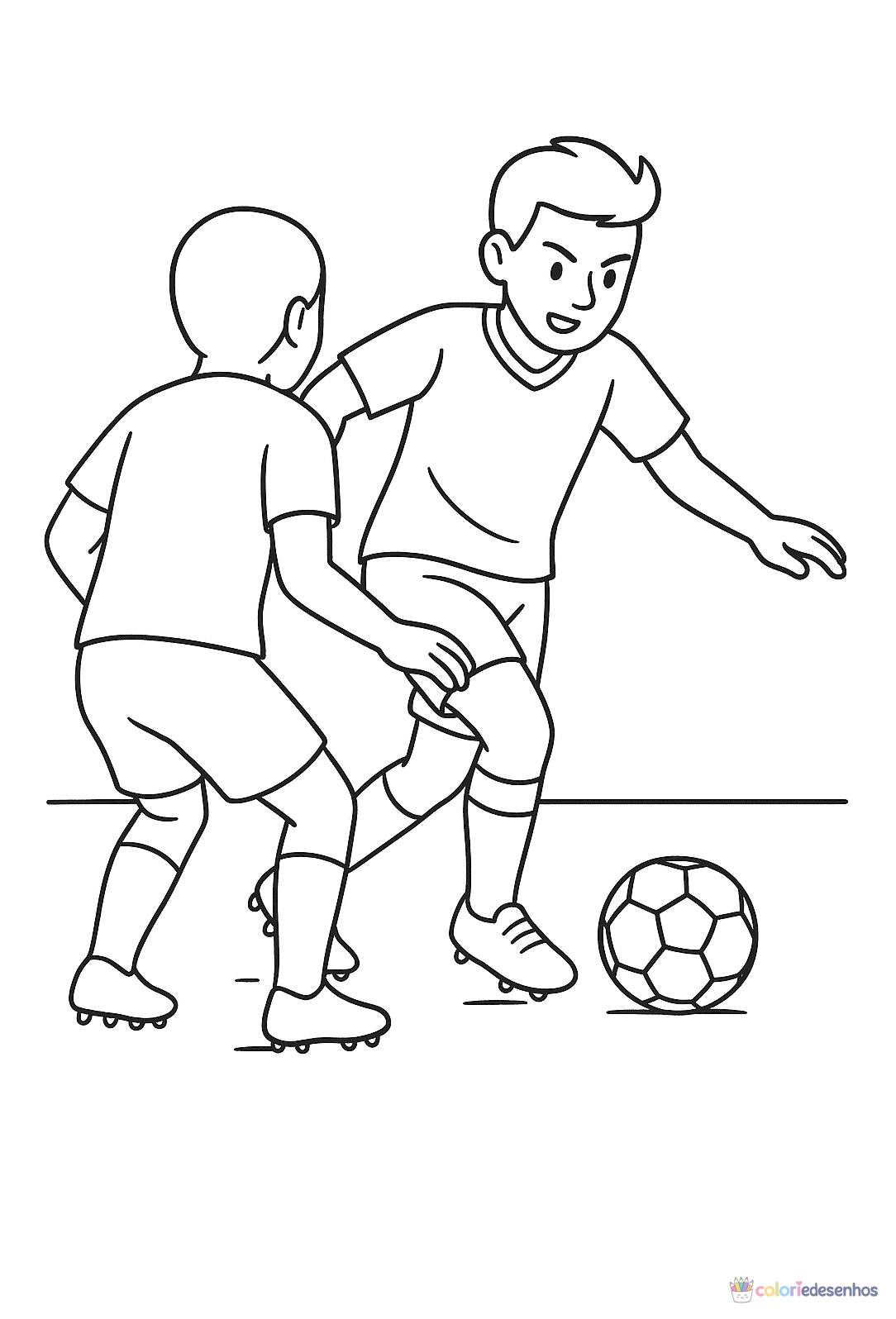 Jogador de Futebol para colorir