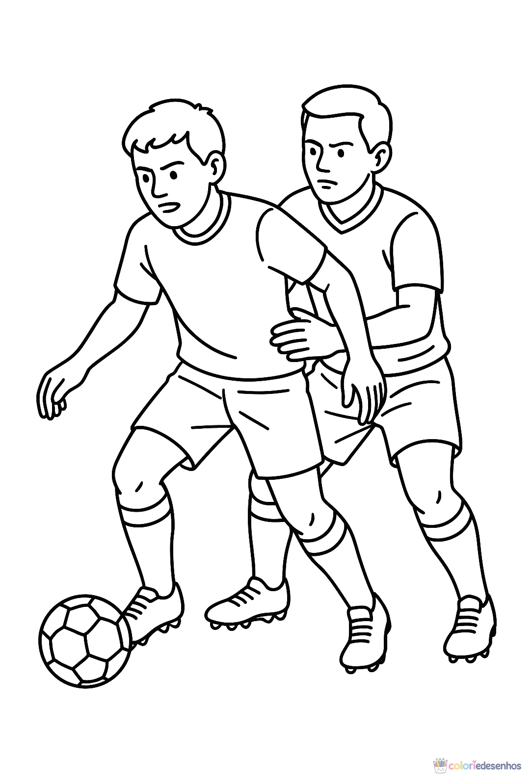 Jogador de Futebol para colorir