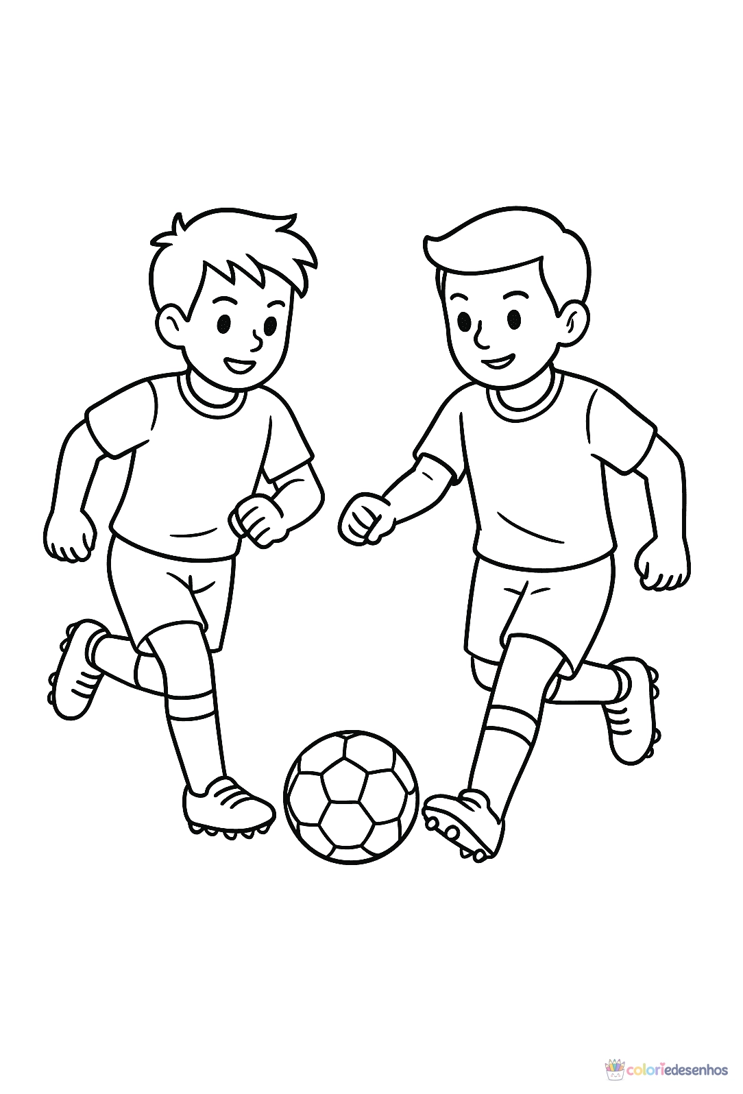 Jogador de Futebol para colorir