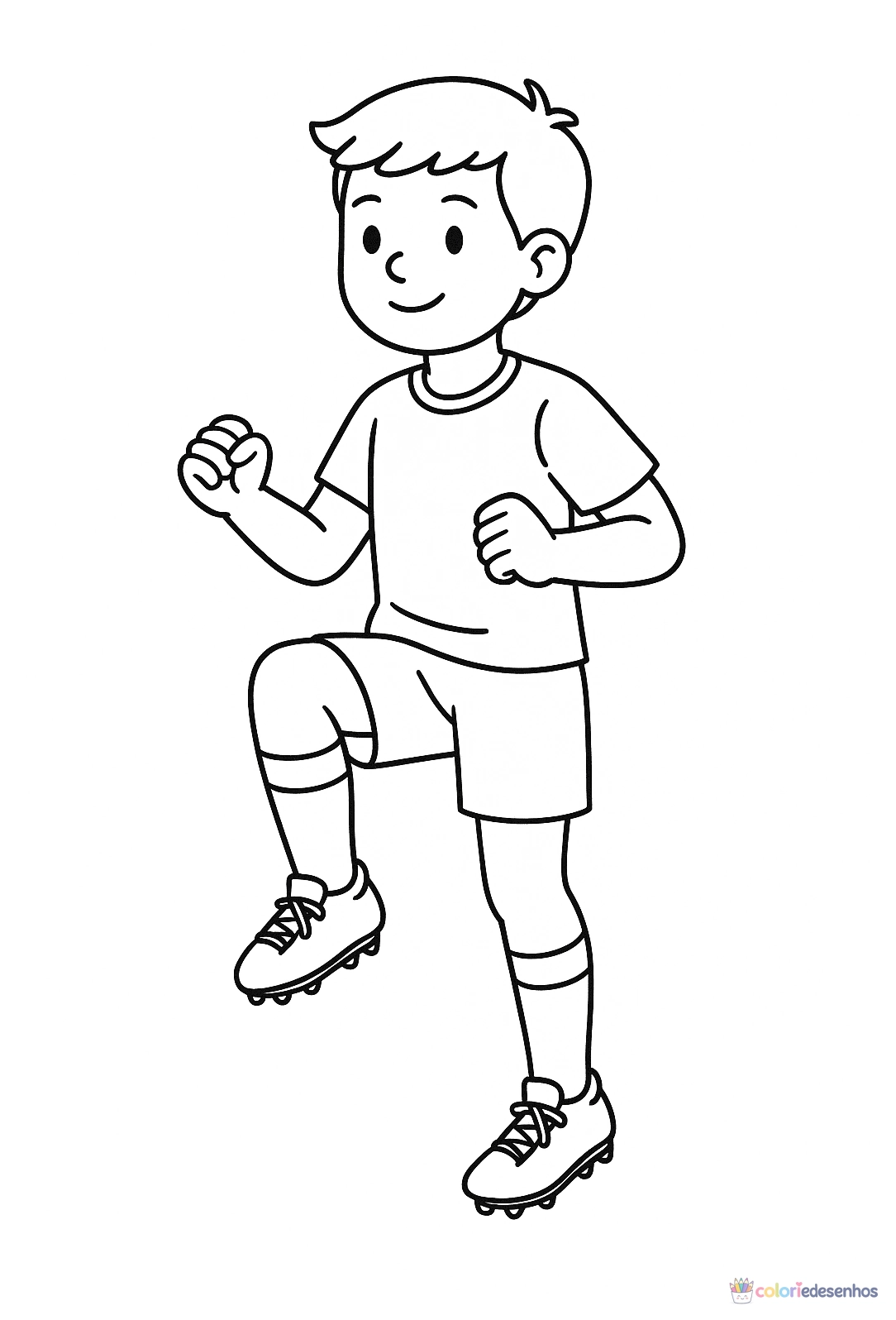Jogador de Futebol para colorir