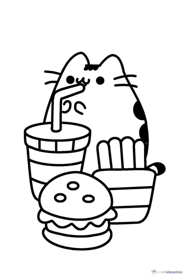Desenhos Kawaii para imprimir e colorir para colorir