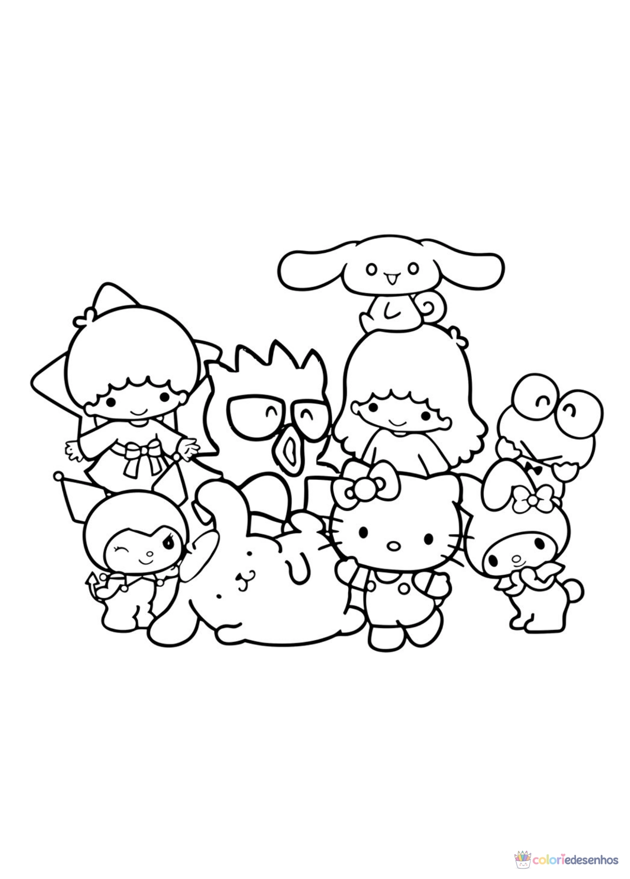 Pompompurin para imprimir e colorir para colorir