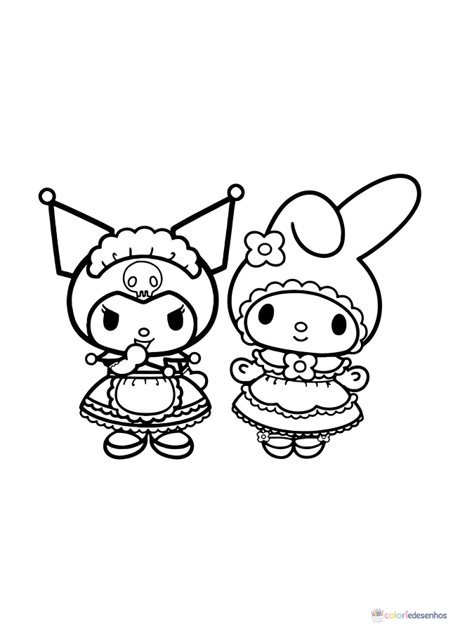 Kuromi para colorir