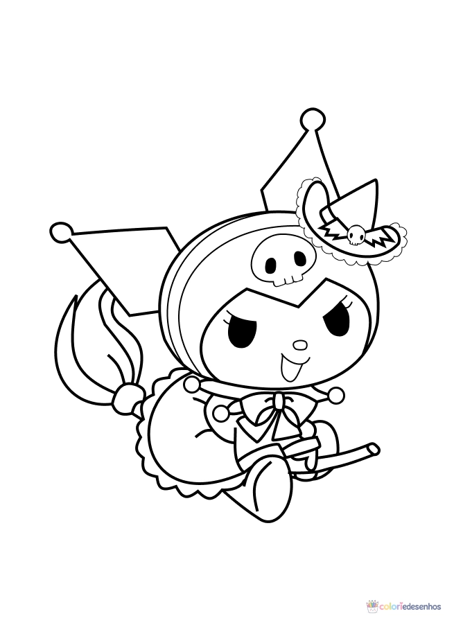 Kuromi para colorir