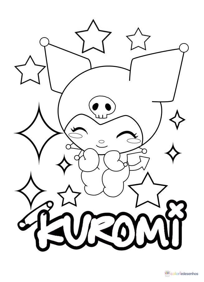 Kuromi para colorir