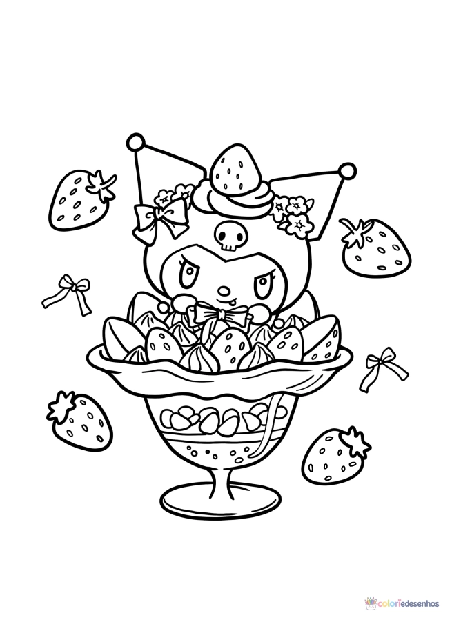 Kuromi para colorir