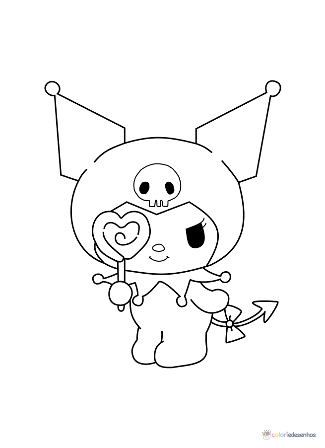 Kuromi para colorir