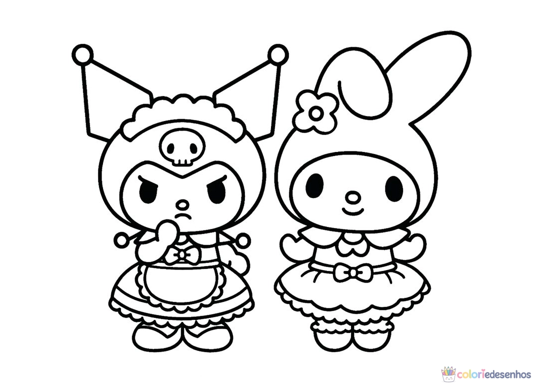 Kuromi para colorir