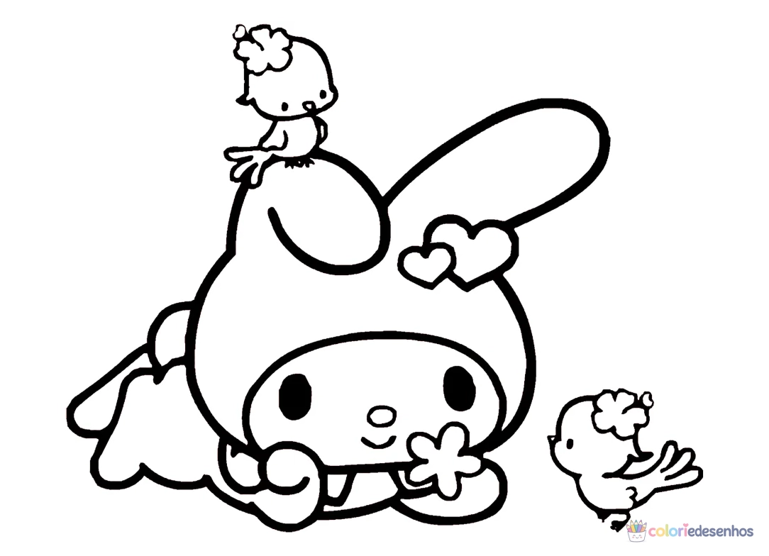 Kuromi para colorir