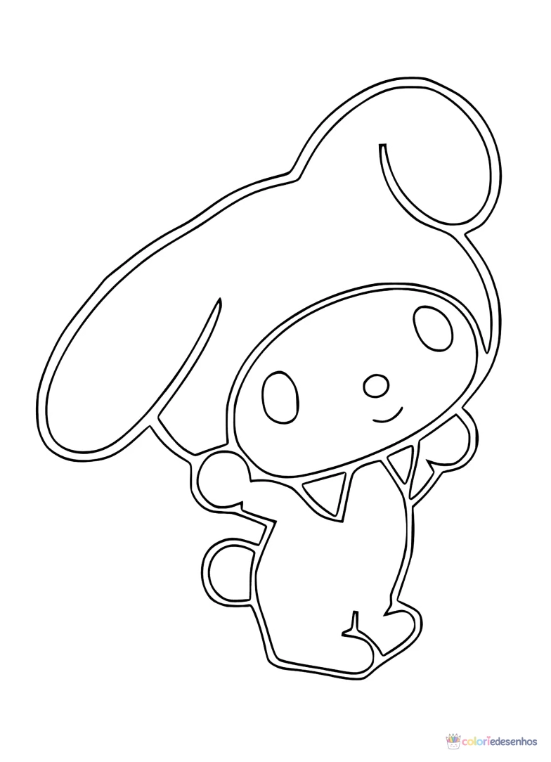 Kuromi para colorir