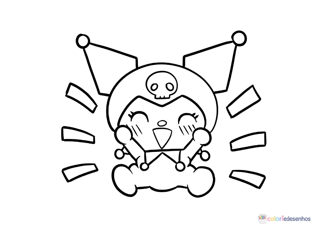Kuromi para colorir