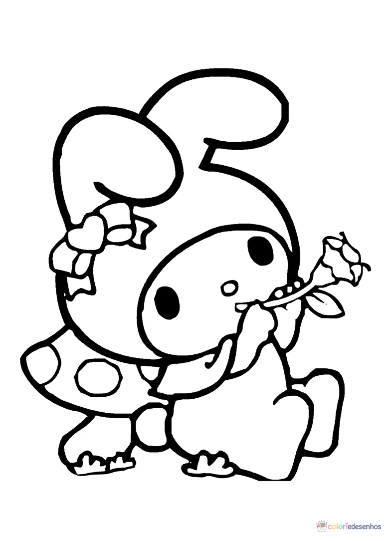 Kuromi para colorir