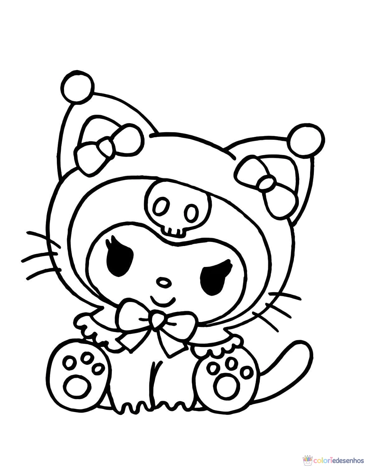 Kuromi para colorir