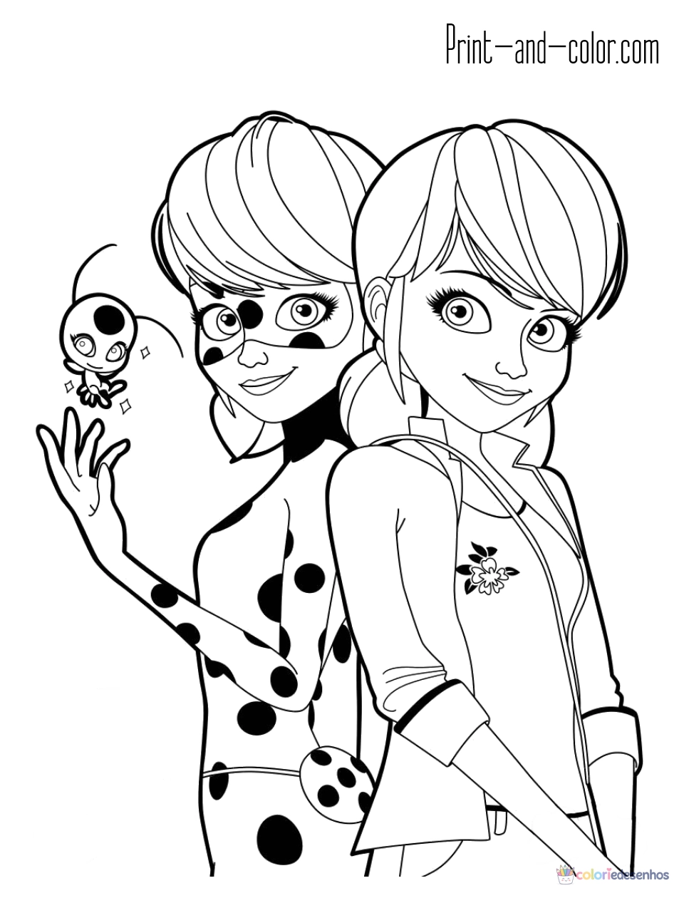 Ladybug para colorir