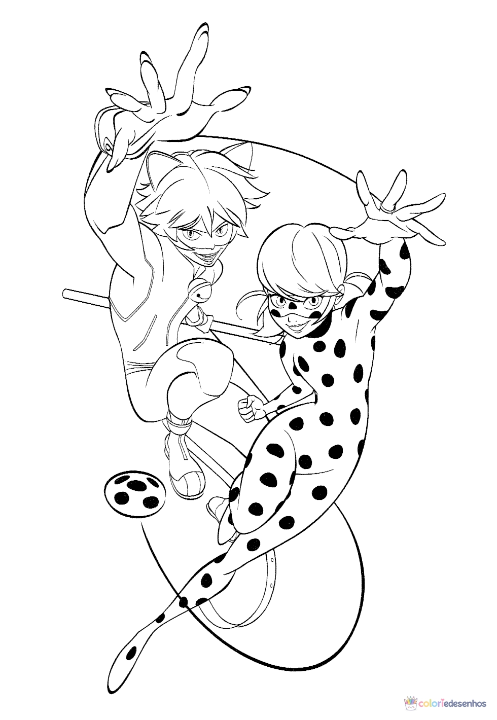 Ladybug para colorir