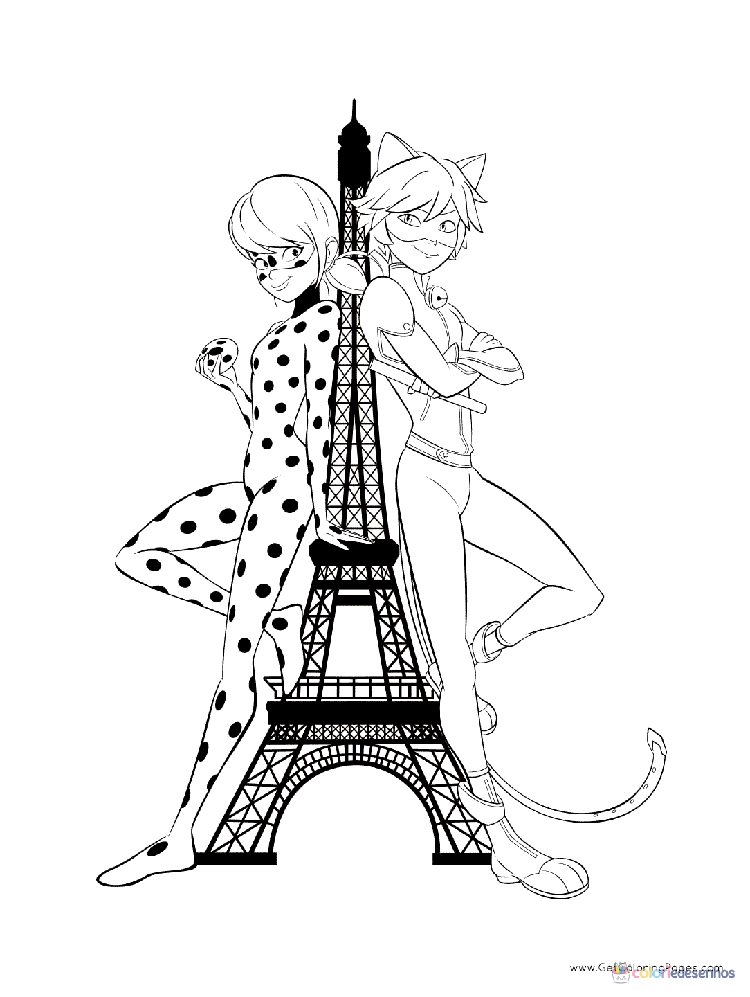 Ladybug para colorir