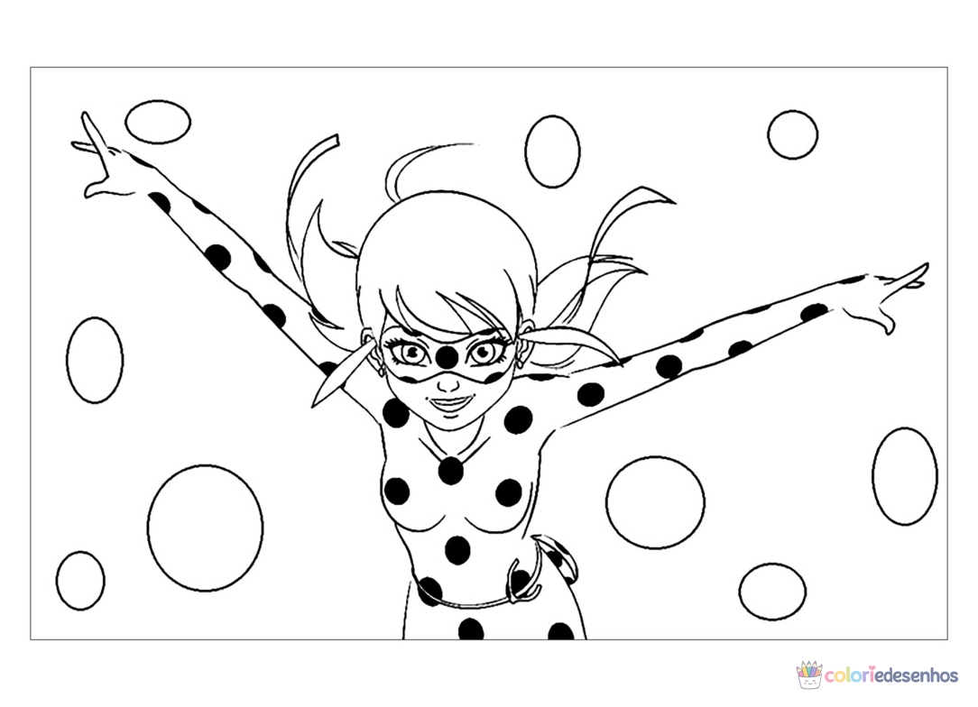 Ladybug para colorir