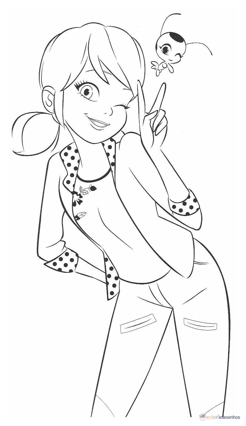 Ladybug para colorir