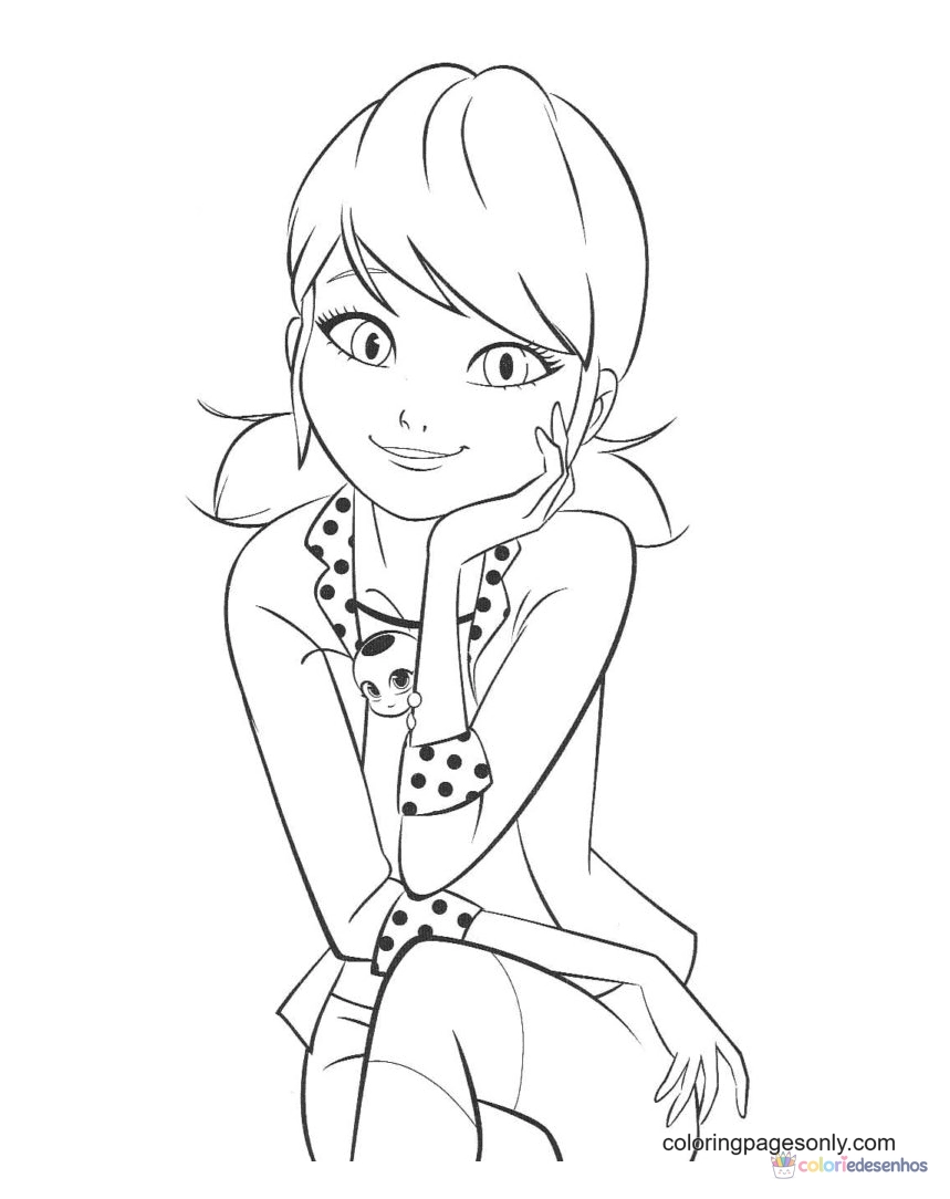 Ladybug para colorir