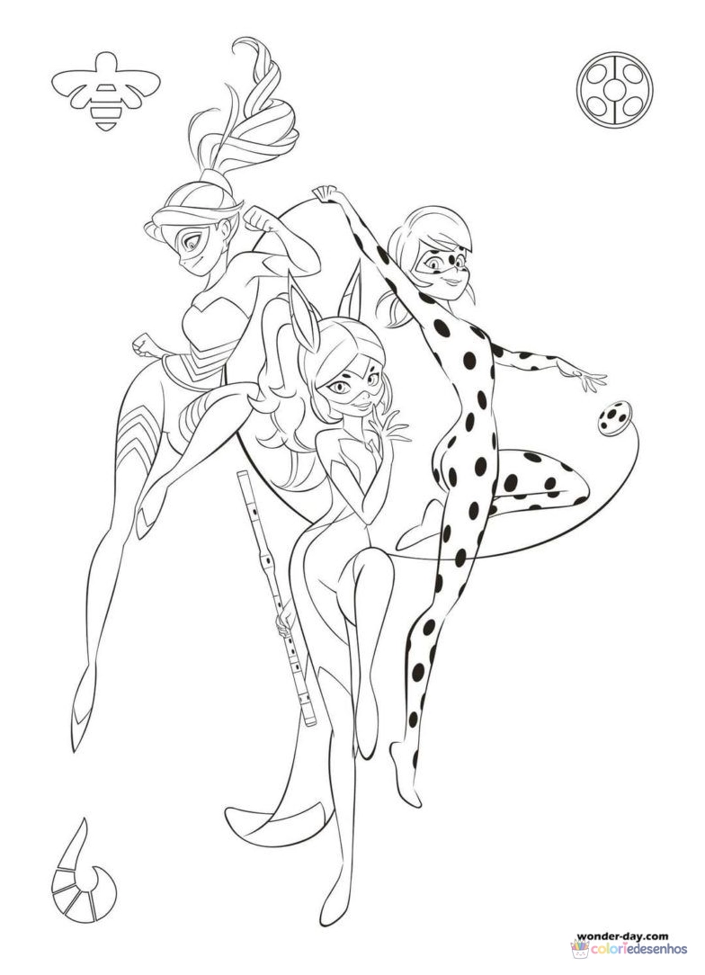 Ladybug para colorir