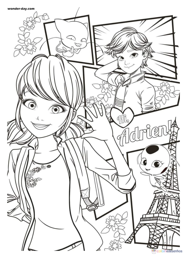 Ladybug para colorir