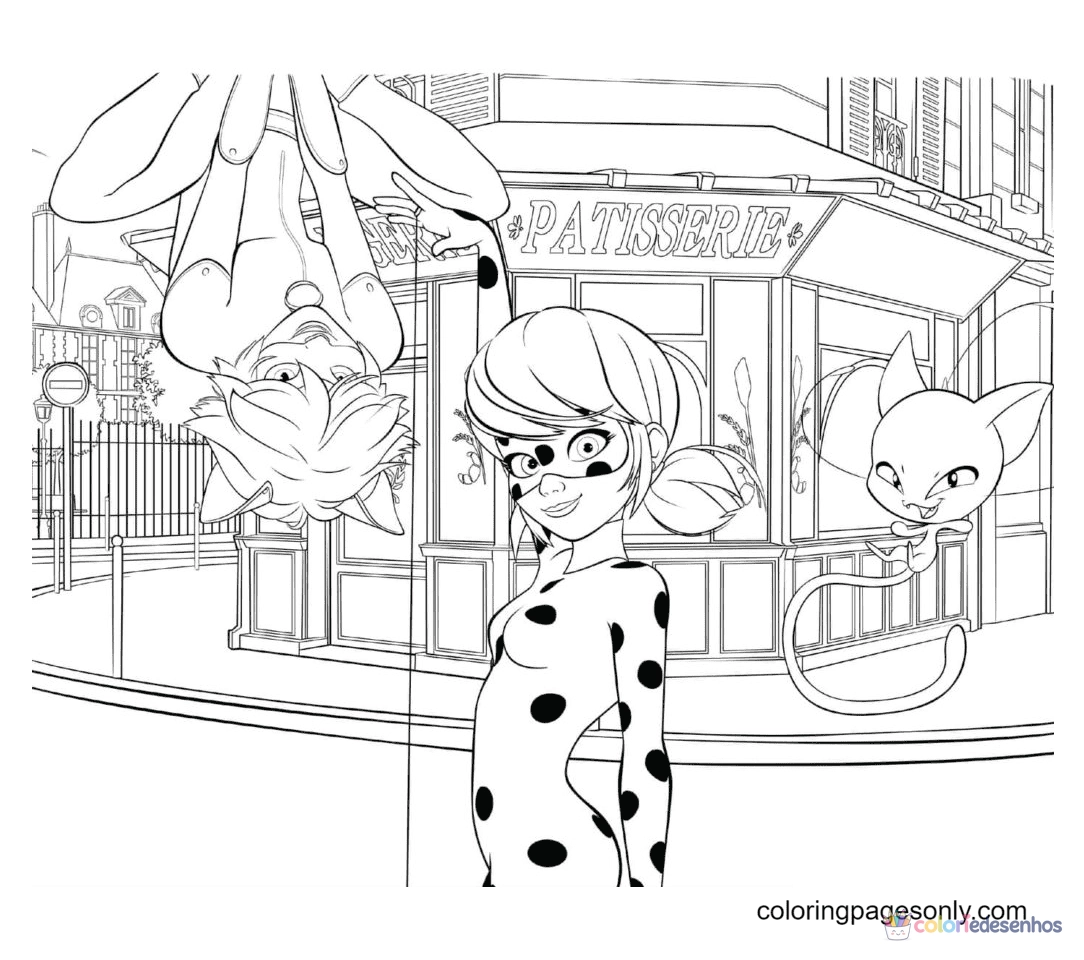 Ladybug para colorir
